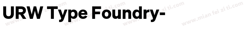 URW Type Foundry字体转换